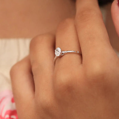 Oval Cut Diamond Ring | Earthly Jewels