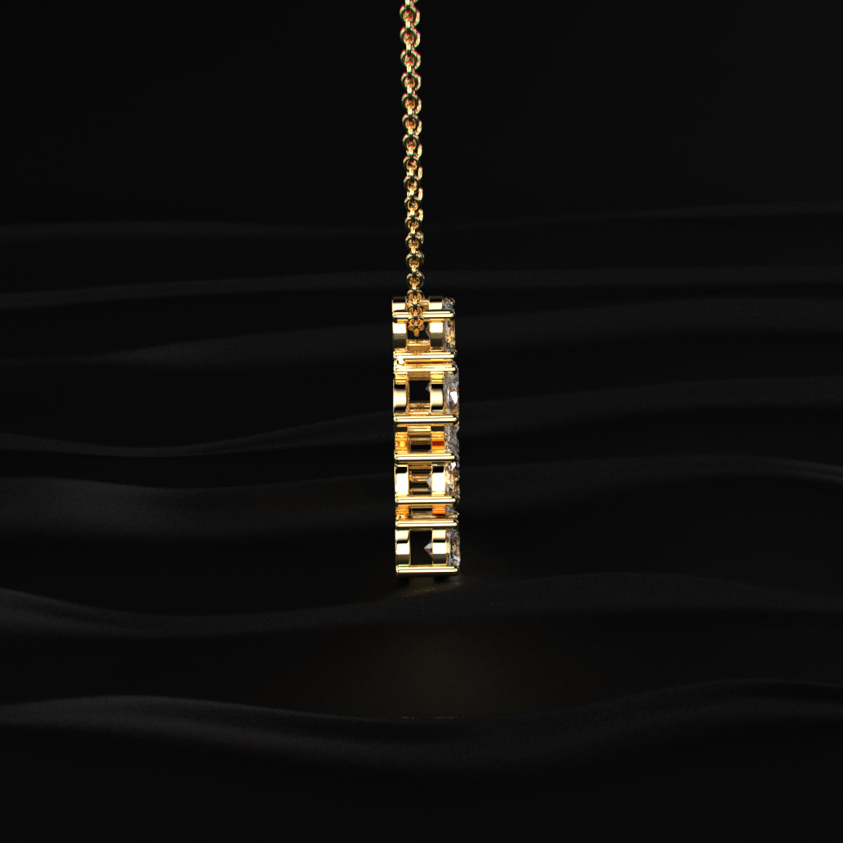 Alphabet A Diamond Necklace | Earthly Jewels