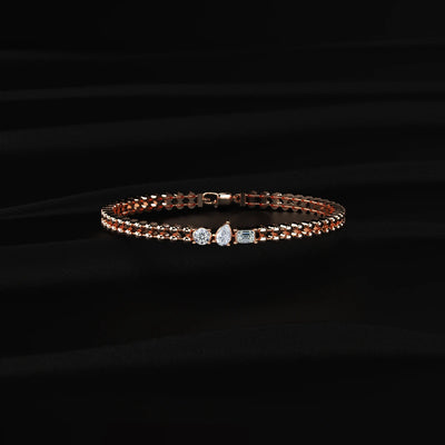 Multi Shape Diamond Trio Bracelet | Earthly Jewels