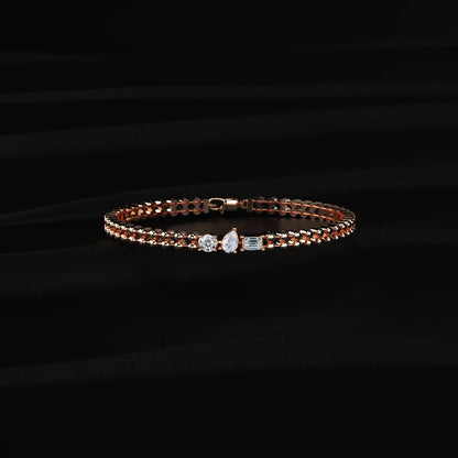Multi Shape Diamond Trio Bracelet | Earthly Jewels