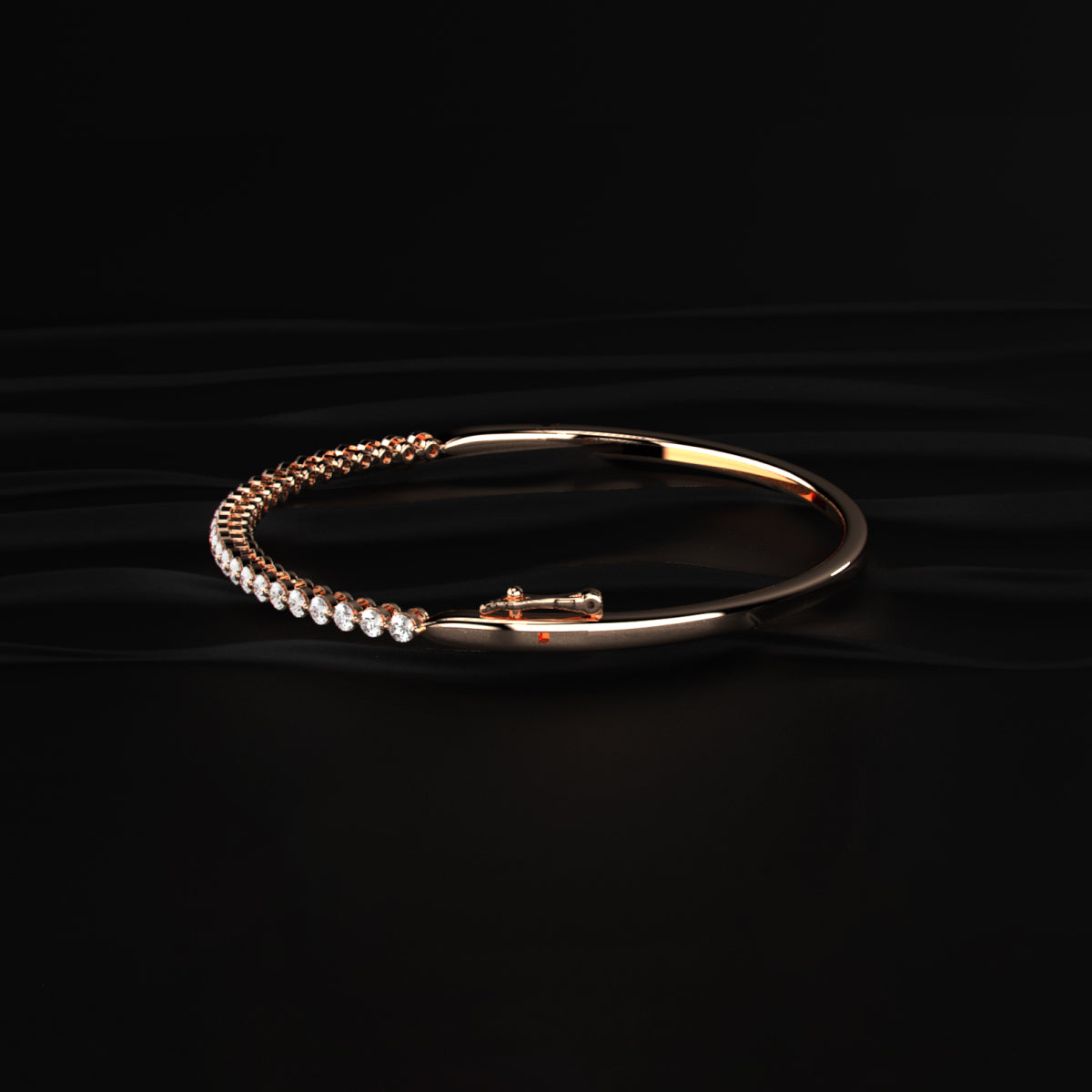 Classic Tennis Diamond Bangle Bracelet