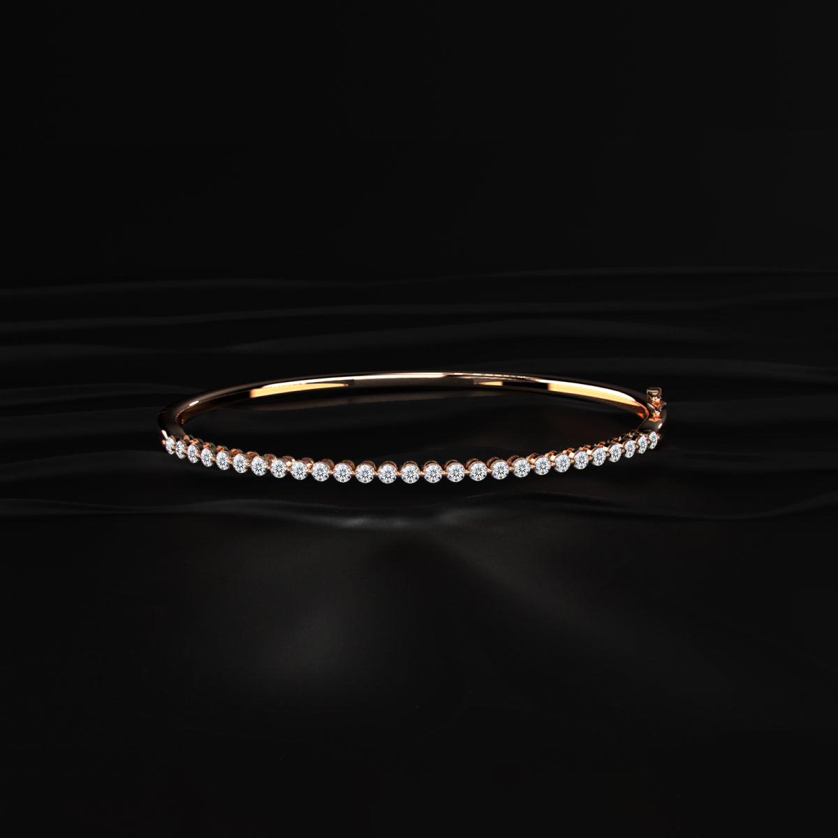 Classic Tennis Diamond Bangle Bracelet