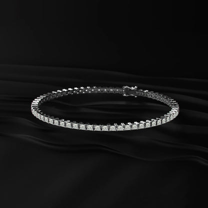 Princess Diamond Tennis Bracelet | Earthly Jewels   