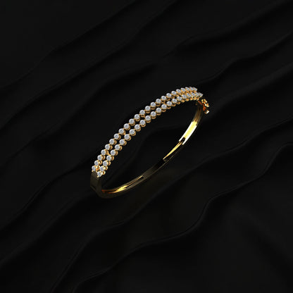 diamond tennis bangle