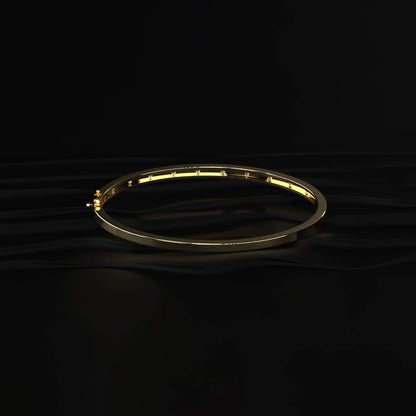 Flush Set Lab Diamond Openable Bangle Bracelet | Earthly Jewels   