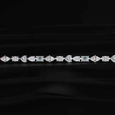 Multi Shape Diamond Tennis Bracelet | Earthly Jewels