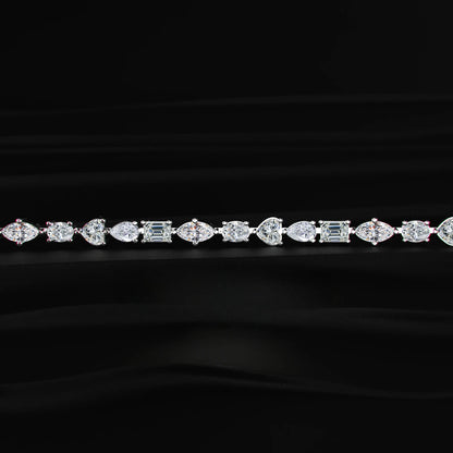 Multi Shape Diamond Tennis Bracelet | Earthly Jewels
