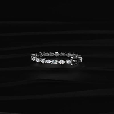 Multi Shape Diamond Tennis Bracelet | Earthly Jewels