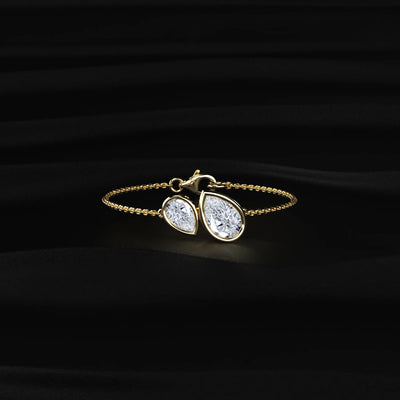 Pear Shape Diamond Bracelet