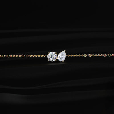 Pear Shape Diamond Bracelet