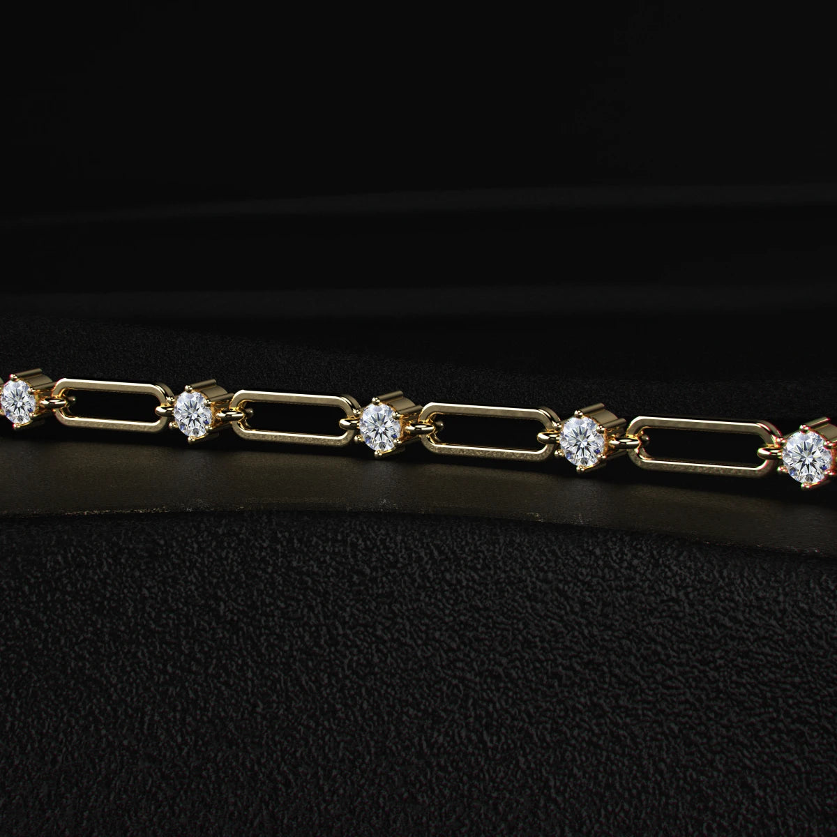 Diamond Chain Link Bracelet