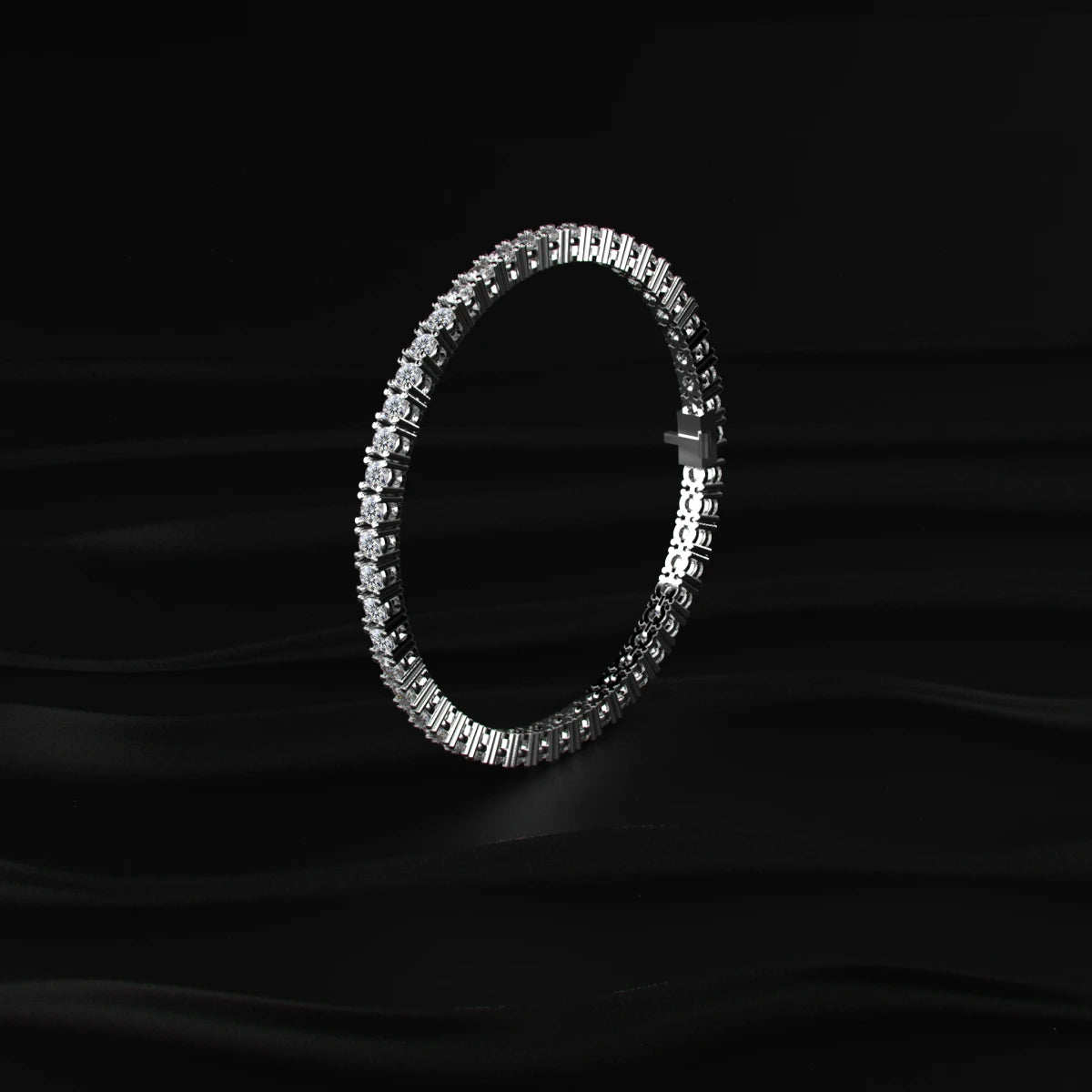 Lab Grown Round Diamond Bracelet 