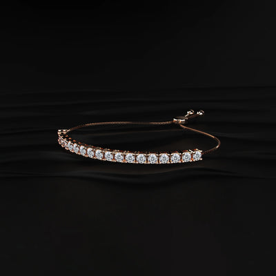 Adjustable Diamond Tennis Bracelet