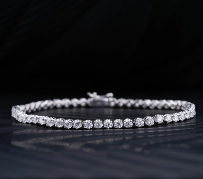 Crown 0.08 Pointer Tennis Bracelet | Earthly Jewels