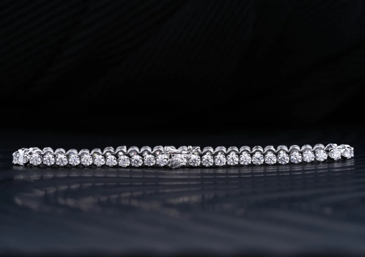 Crown 0.08 Pointer Tennis Bracelet | Earthly Jewels