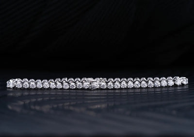 Crown 0.08 Pointer Tennis Bracelet | Earthly Jewels