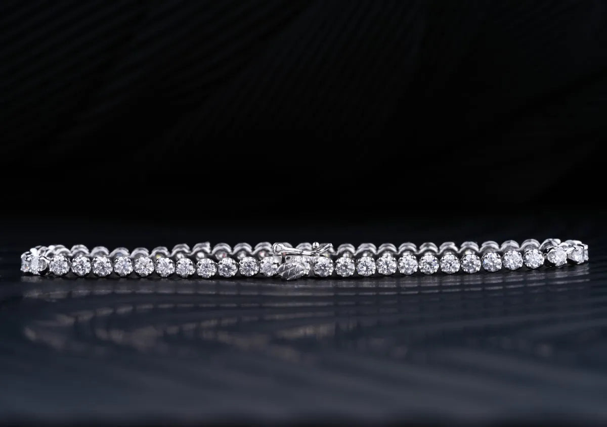 Crown 0.16 Pointer Tennis Bracelet | Earthly Jewels