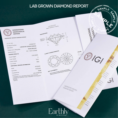 IGI- Lab Grown Diamond Report | Earthly Jewels   