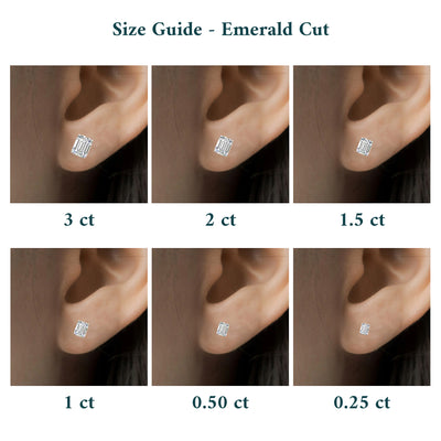 Three Stone Multi Shape Diamond Drop Earrings
