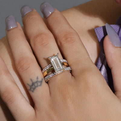 Baguette Diamond Solitaire Ring | Earthly Jewels