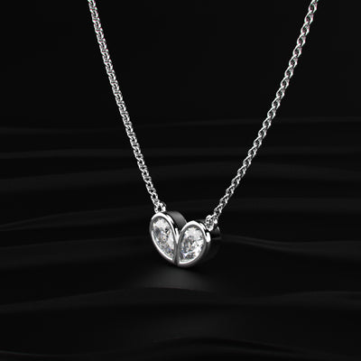 Pear Shape Diamond Necklace | Earthly Jewels