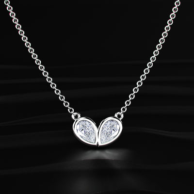 Pear Shape Diamond Necklace | Earthly Jewels
