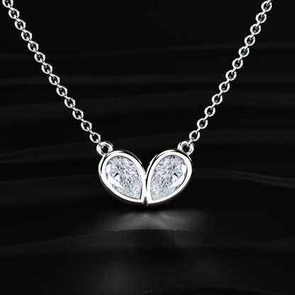 Pear Shape Diamond Necklace | Earthly Jewels