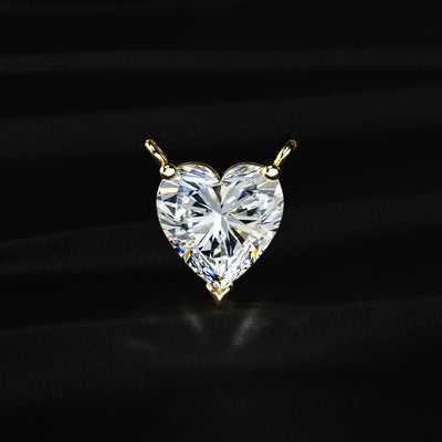 Heart Shaped Solitaire Necklace | Earthly Jewels