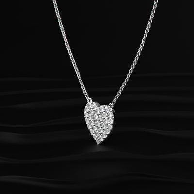 Chloe Heart Diamond Necklace | Earthly Jewels