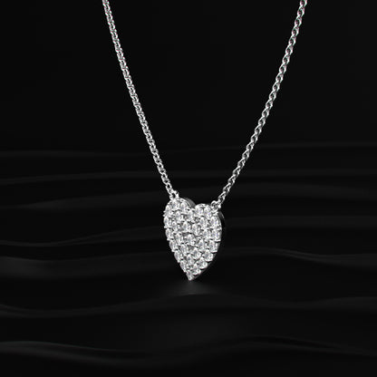 Chloe Heart Diamond Necklace | Earthly Jewels