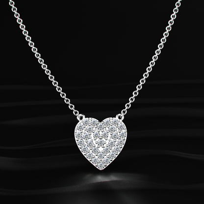 Chloe Heart Diamond Necklace | Earthly Jewels