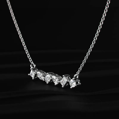 Multi Shape Diamond Necklace | Earthly Jewels