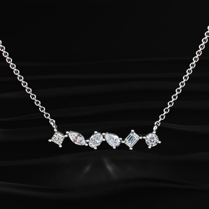 Multi Shape Diamond Necklace | Earthly Jewels