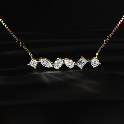 Mixed Shape Diamond Mangalsutra | Earthly Jewels