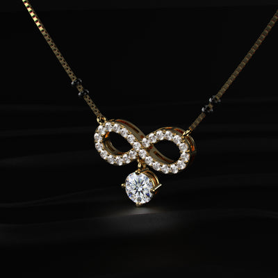 Infinity Diamond Mangalsutra | Earthly Jewels