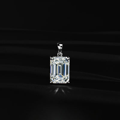 Emerald Cut Solitaire Pendant | Earthly Jewels