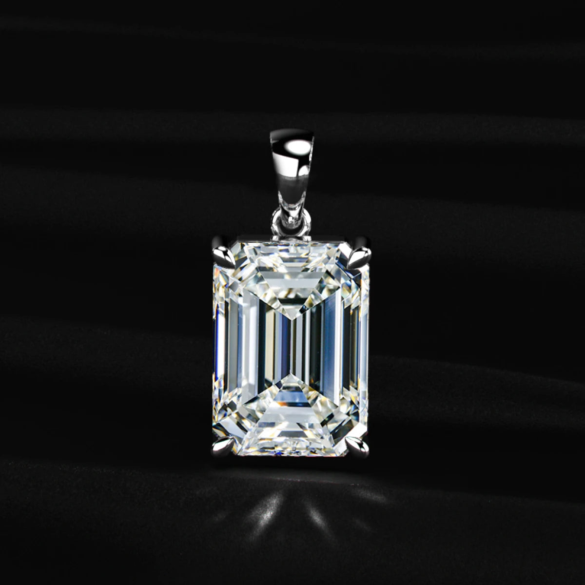 Emerald Cut Solitaire Pendant | Earthly Jewels