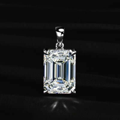 Emerald Cut Solitaire Pendant | Earthly Jewels