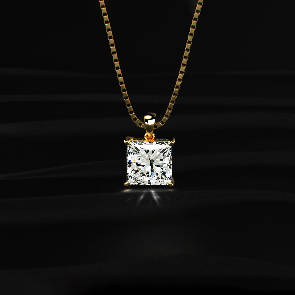 Princess Solitaire Pendant