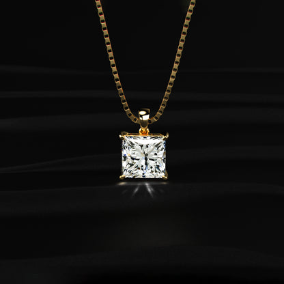 Princess Solitaire Pendant | Earthly Jewels