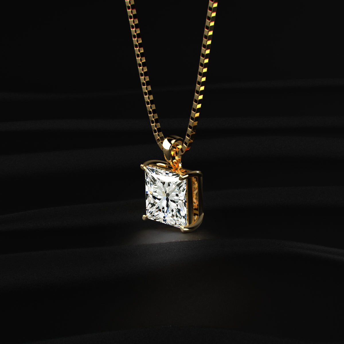 Princess Solitaire Pendant