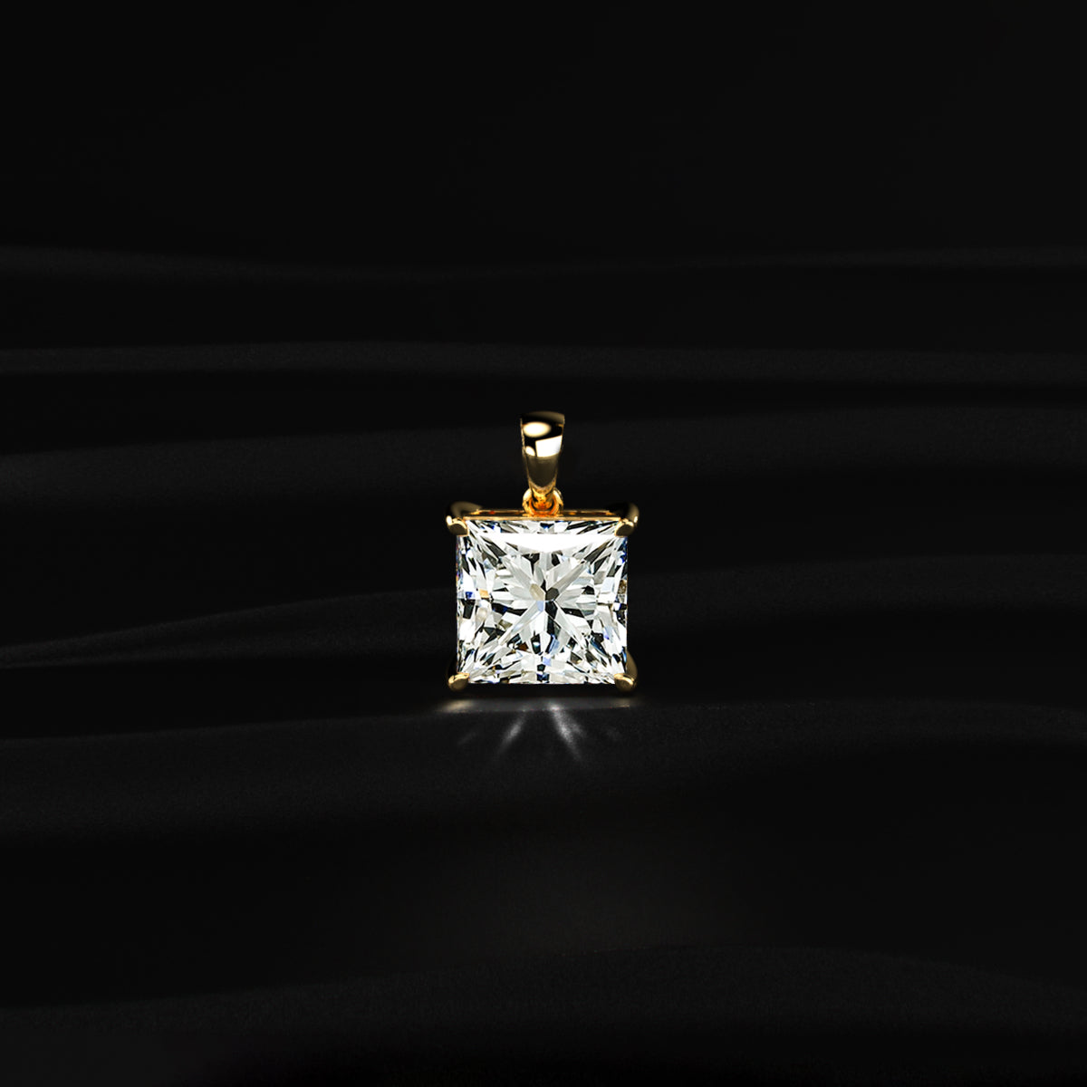Princess Solitaire Pendant