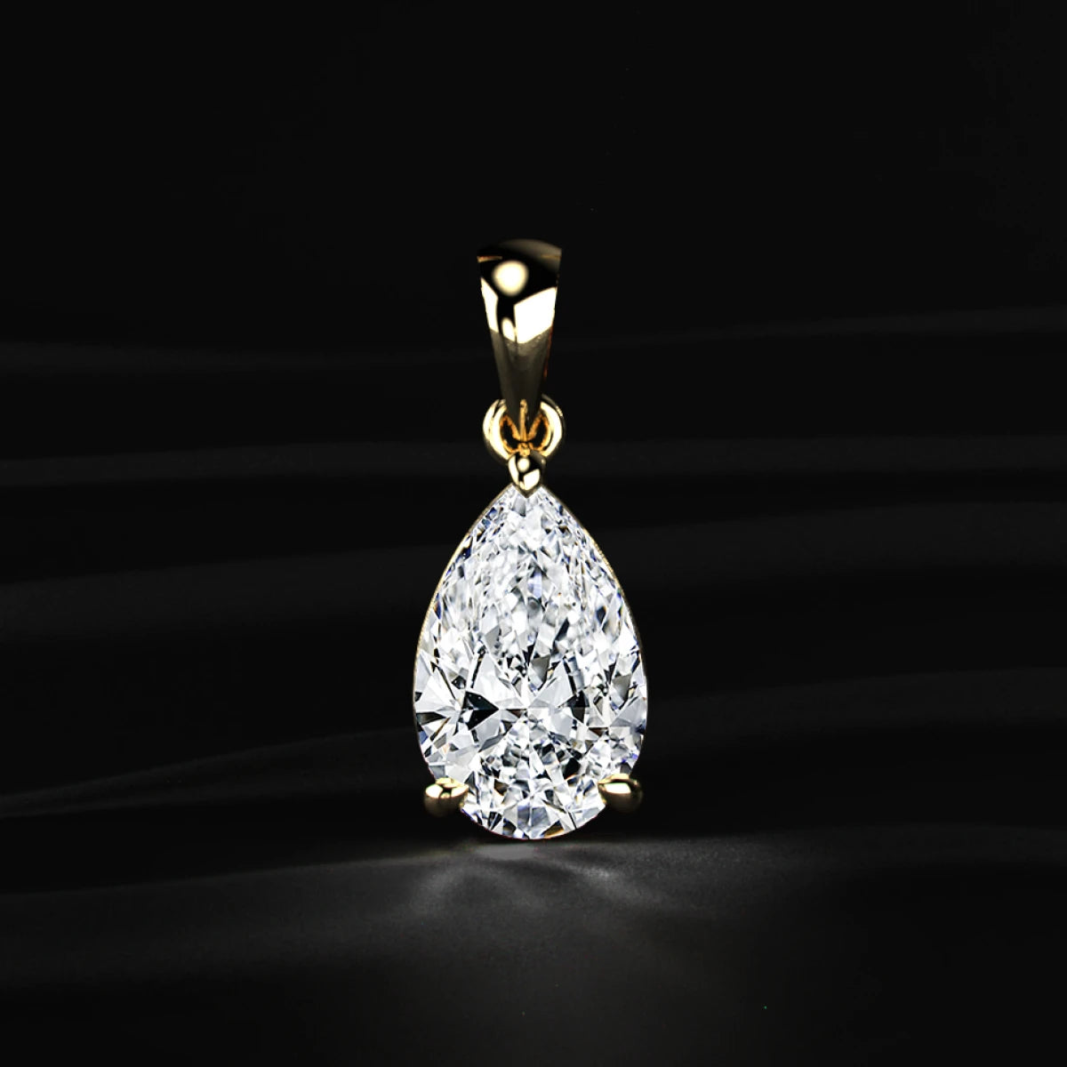 Pear Shaped Solitaire Pendant