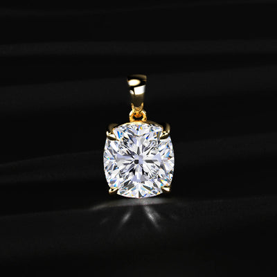 Cushion Cut Diamond Solitaire Pendant | Earthly Jewels