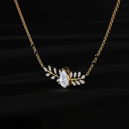 Pear Diamond Mangalsutra 