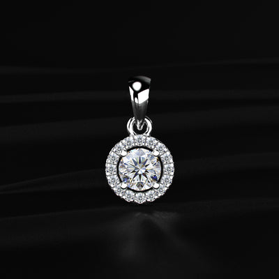 Round Halo Pendant | Earthly Jewels