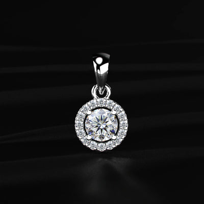 Round Halo Pendant | Earthly Jewels