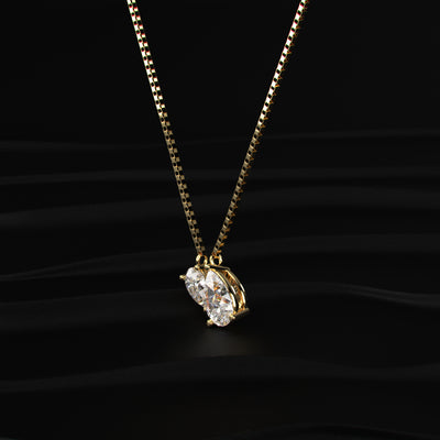 Toi Et Moi Double Pear Necklace | Earthly Jewels
