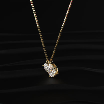 Toi Et Moi Double Pear Necklace | Earthly Jewels