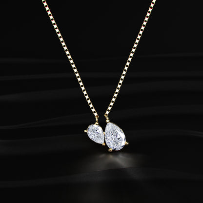 Toi Et Moi Double Pear Necklace | Earthly Jewels